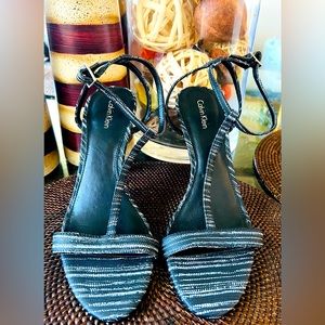 Calvin Klein ankle strap sandals